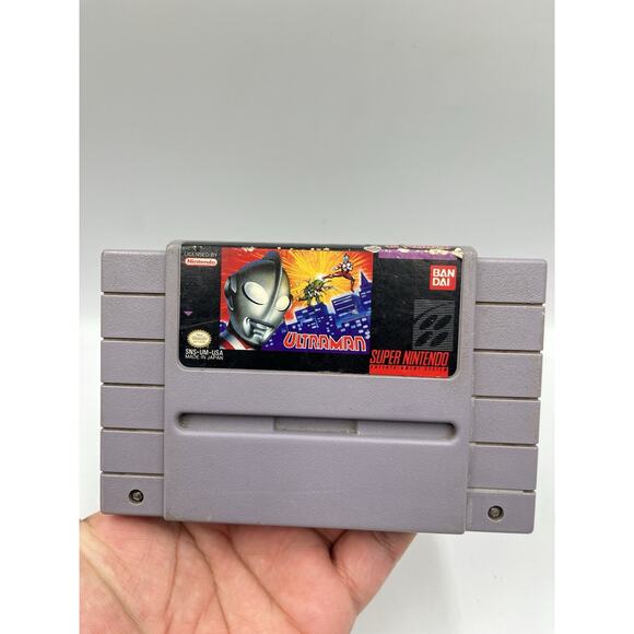 Ultraman (Nintendo SNES, 1991) Authentic Cart Only Tested and Working - Picture 1 of 8